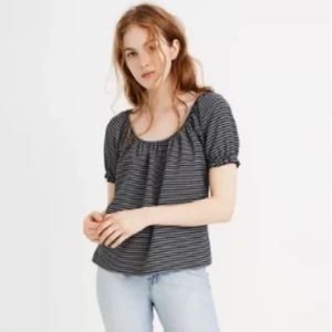 Madewell Texture and Thread Peasant Top